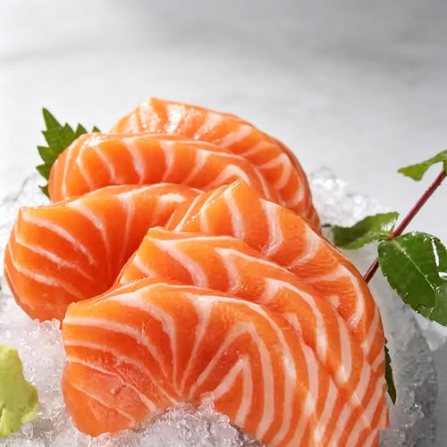 Fresh Salmon Sashimi Slices