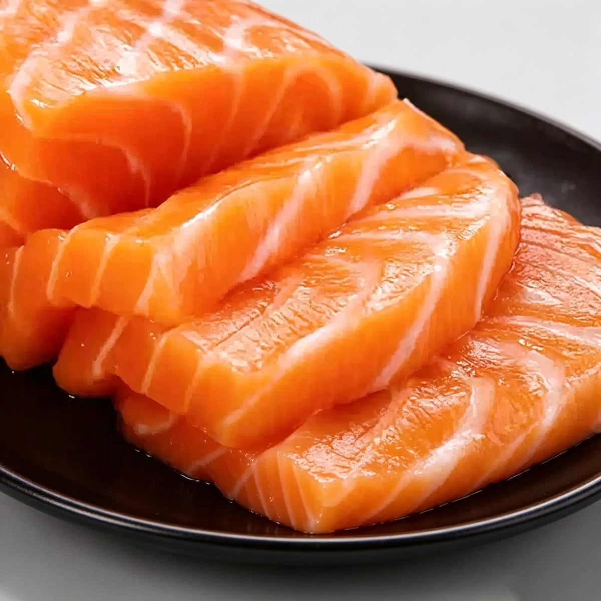 Fresh Salmon Sashimi Slices